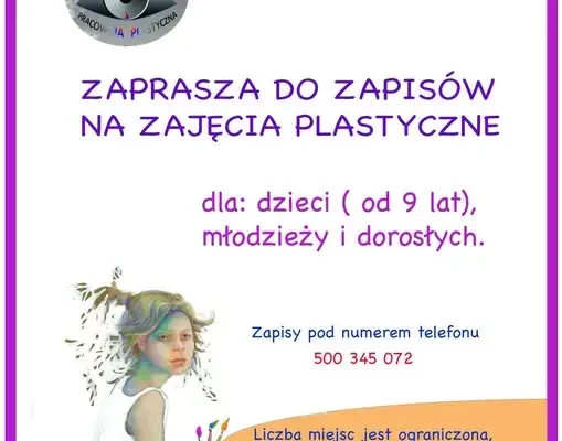 Niemce: Gminny Ośrodek Kultury prowadzi zapisy na zajęcia plastyczne
