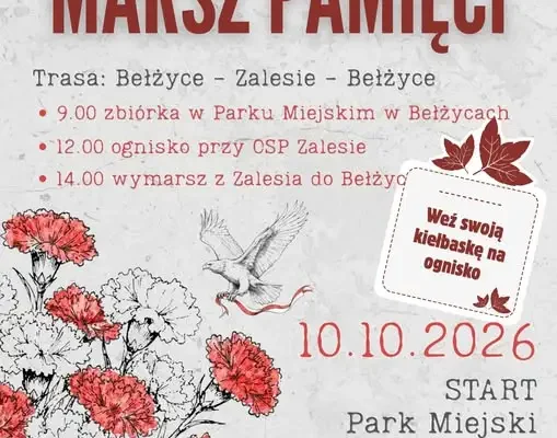 Jesienny Marsz Pamięci w Bełżycach – 10 października 2026