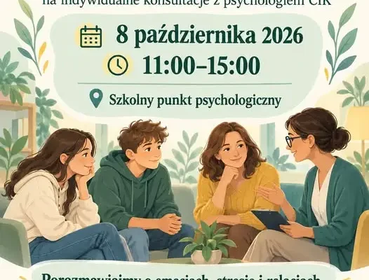 Tydzień Zdrowia Psychicznego w SP nr 21 w Lublinie – bezpłatne konsultacje z psychologiem