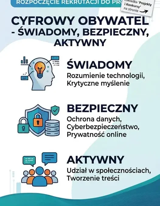 Rusza nabór do projektu „Cyfrowy Obywatel” w Lublinie – dla uczniów i nauczycieli