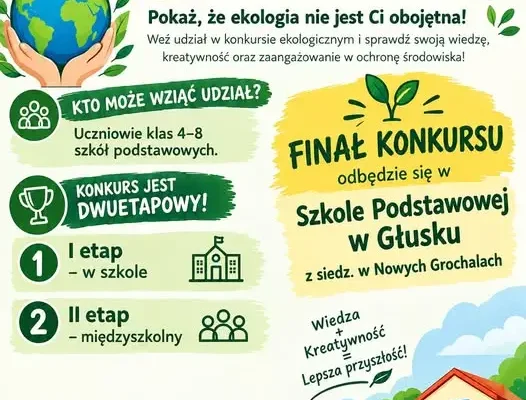 Konkurs ekologiczny dla uczniów klas 4-8 z atrakcyjnymi nagrodami