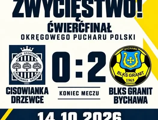 BLKS Granit Bychawa w półfinale okręgowego Pucharu Polski