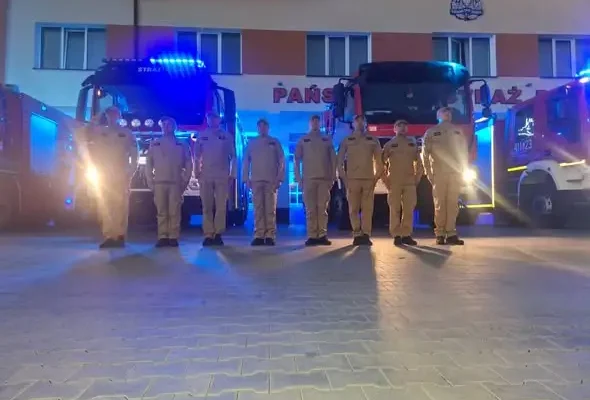 Strażacy z Lubelszczyzny oddali hołd kolegom z Niska