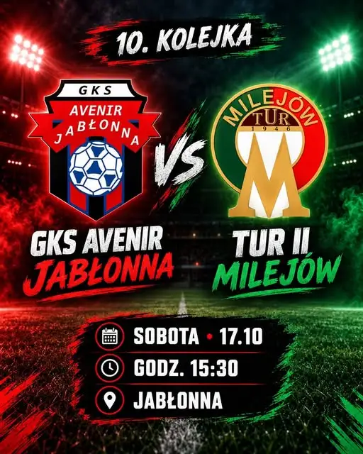 GKS Avenir Jabłonna zagra z LKS Tur II Milejów w 10. kolejce