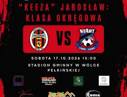 Wólczanka Wólka Pełkińska podejmie Start Lisie Jamy w 10. kolejce