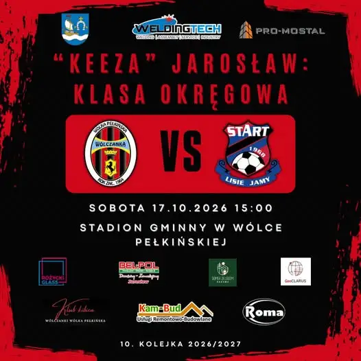 Wólczanka Wólka Pełkińska podejmie Start Lisie Jamy w 10. kolejce