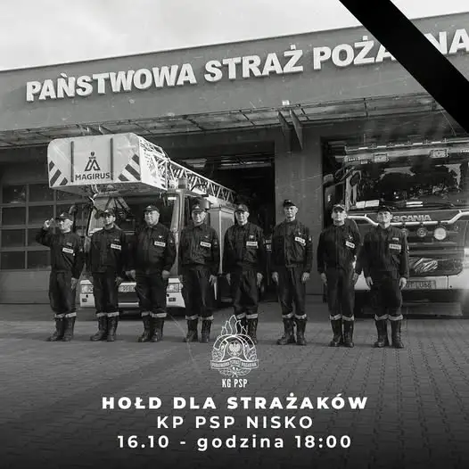 Hołd dla strażaków z Niska – syreny w całym kraju o 18:00