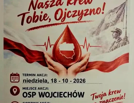 Akcja krwiodawstwa w OSP Wojciechów – jeszcze dziś można oddać krew