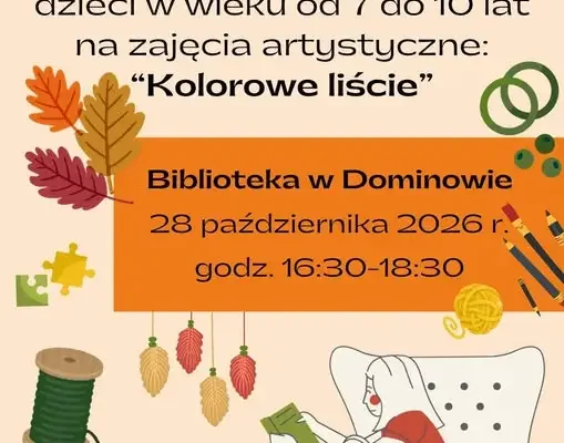 Bałagan w Bibliotece: warsztaty artystyczne dla dzieci w Dominowie