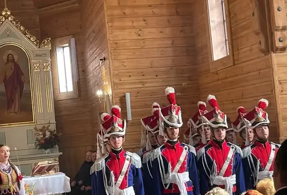 Zespół Tańca Ludowego UMCS uświetnił mszę w Kłodnicy Dolnej