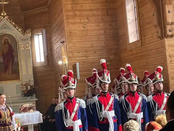Zespół Tańca Ludowego UMCS uświetnił mszę w Kłodnicy Dolnej