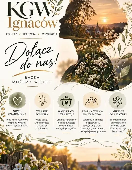 KGW „Z klimatem” w Ignacowie zaprasza nowe członkinie do wspólnego działania
