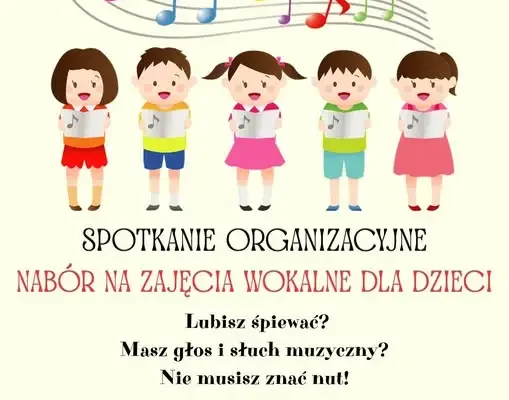 Bychawskie Centrum Kultury zaprasza na spotkanie organizacyjne zajęć wokalnych dla dzieci