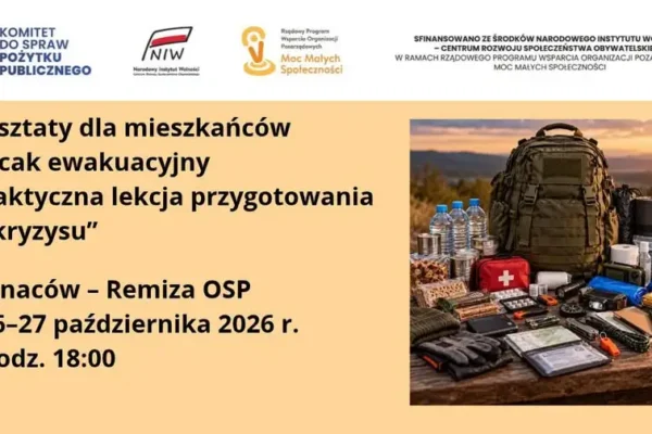 Warsztaty „Plecak ewakuacyjny” w Ignacowie – jak przygotować się na kryzys