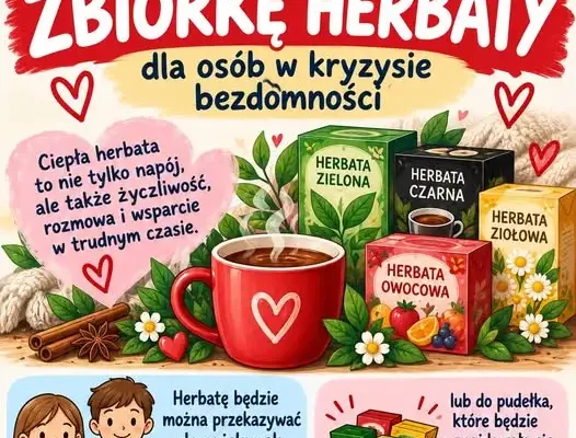 Lublin: Szkoła Podstawowa nr 21 zbiera herbatę dla osób w kryzysie bezdomności