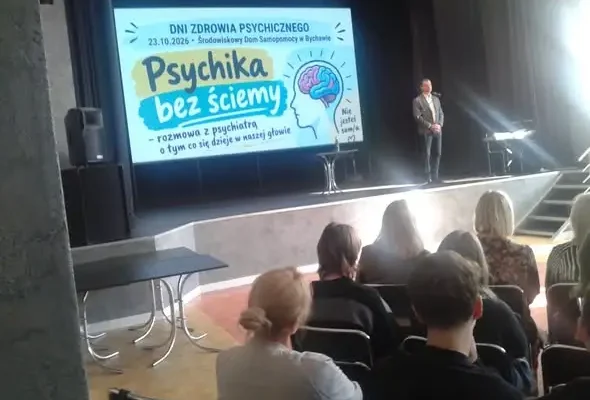 Wolontariusze SKW w Bychawie na spotkaniu o zdrowiu psychicznym