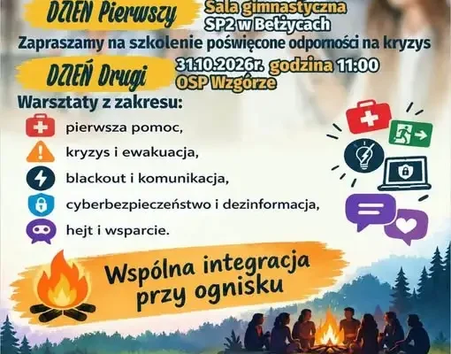Bełżyce: szkolenia i warsztaty o odporności na kryzysy już pod koniec października