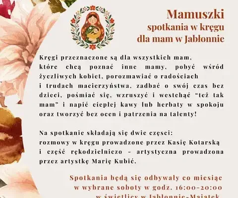 Kręgi Mam „Mamuszki” w Jabłonnie – nowa inicjatywa dla mam z okolic