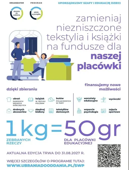 Gmina Wojciechów zachęca do udziału w kampanii „Ubrania do oddania”