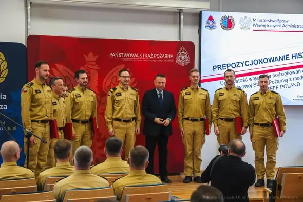Strażacy z modułu GFFF Poland uhonorowani za misję w Hiszpanii