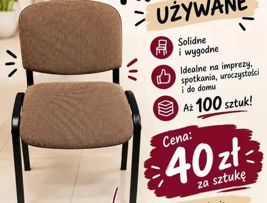 OSP Borzechów sprzedaje 100 krzeseł – idealne na imprezy i do domu