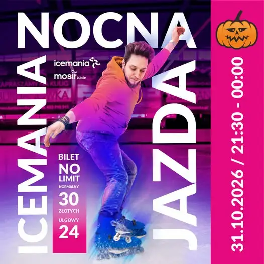 Halloweenowa Nocna Jazda na Icemanii w Lublinie – już w sobotę!
