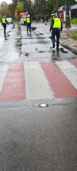 Potrącenie pieszego na ul. Reja w Lublinie – akcja OSP Głusk