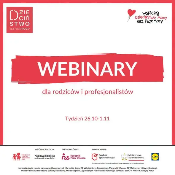 Darmowe webinary o ochronie dzieci przed przemocą – trwa kampania Dzieciństwo bez Przemocy